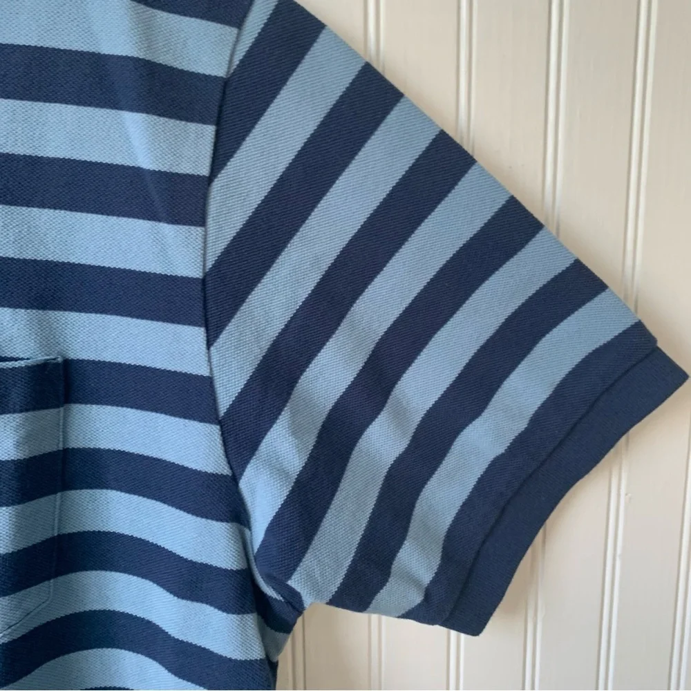 Polo by Ralph Lauren (XL) (NWT) Blue Stripe w/yellow embroidered Polo Horse - Picture 8 of 9